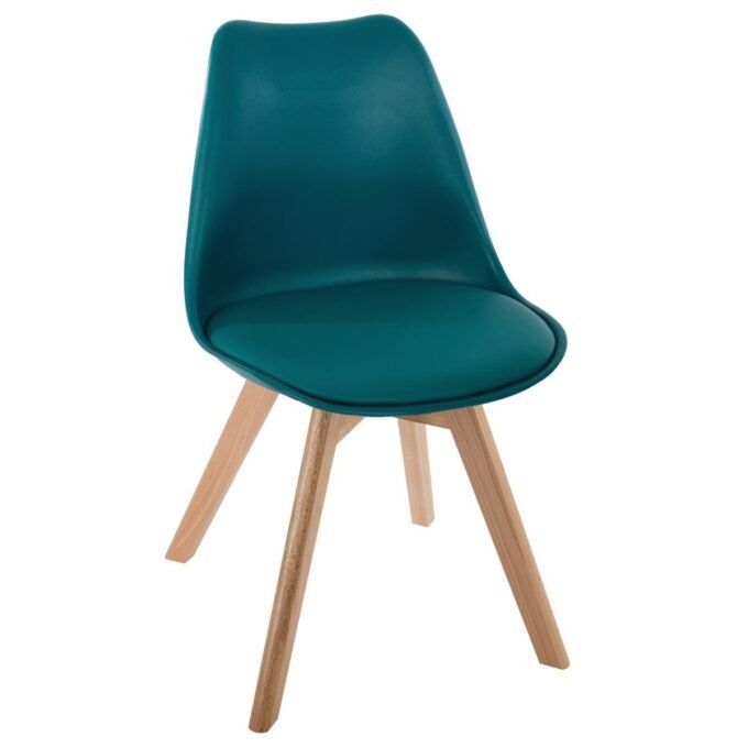 CHAISE SCANDINAVE BLEU CANARD