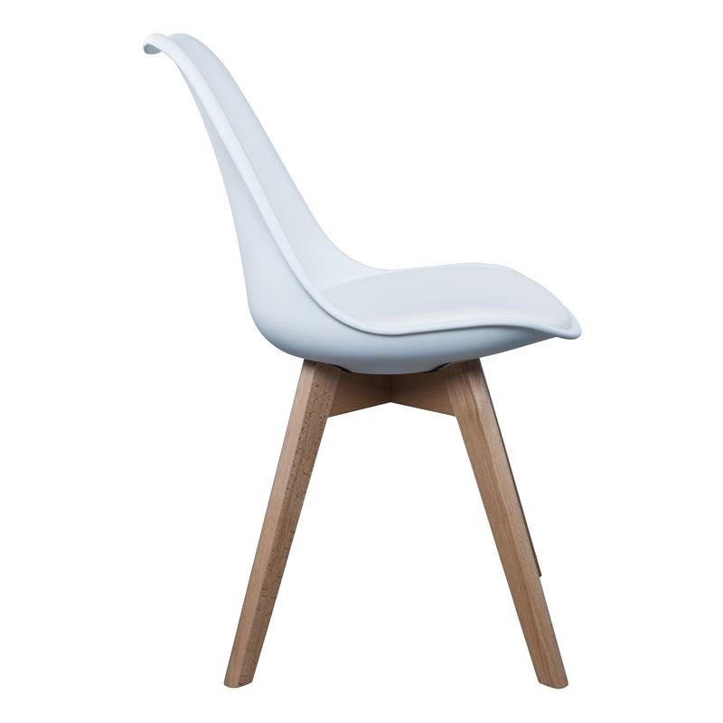 Chaise scandinave coque blanche