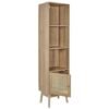 Colonne 1 Porte en Bois "Bali" 160cm Marron