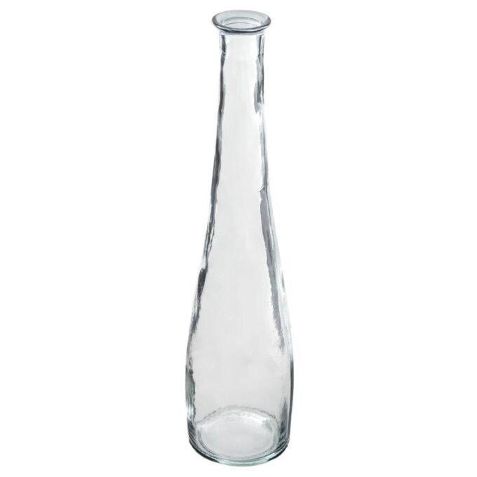 Vase long, verre recyclé H.80 cm