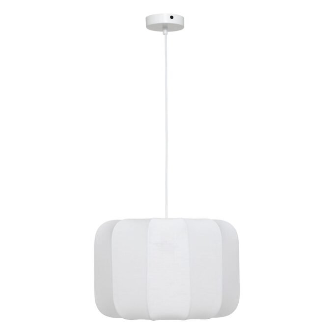 Suspension "Tobie" Coton, Blanc, D. 37 cm