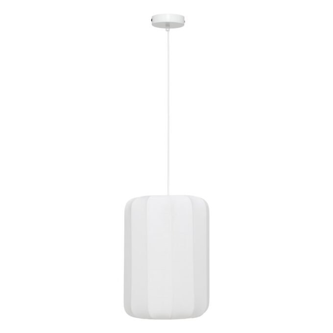 Suspension "Tobie" Coton, Blanc, D. 25 cm