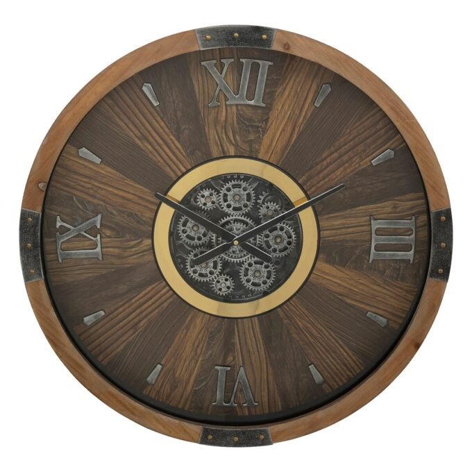 Horloge "Keane" Marron, D. 63,5 cm