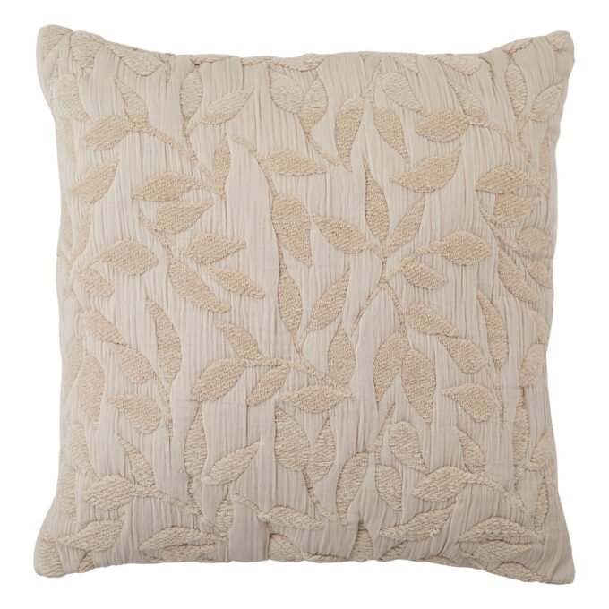 Coussin motif jacquard "Lehto" Coton, Lin, 50x50 cm