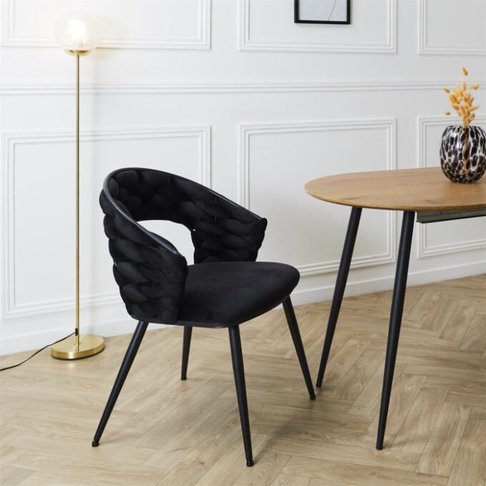 Lot de 2 Chaises Design "Sawyer" 82cm Noir