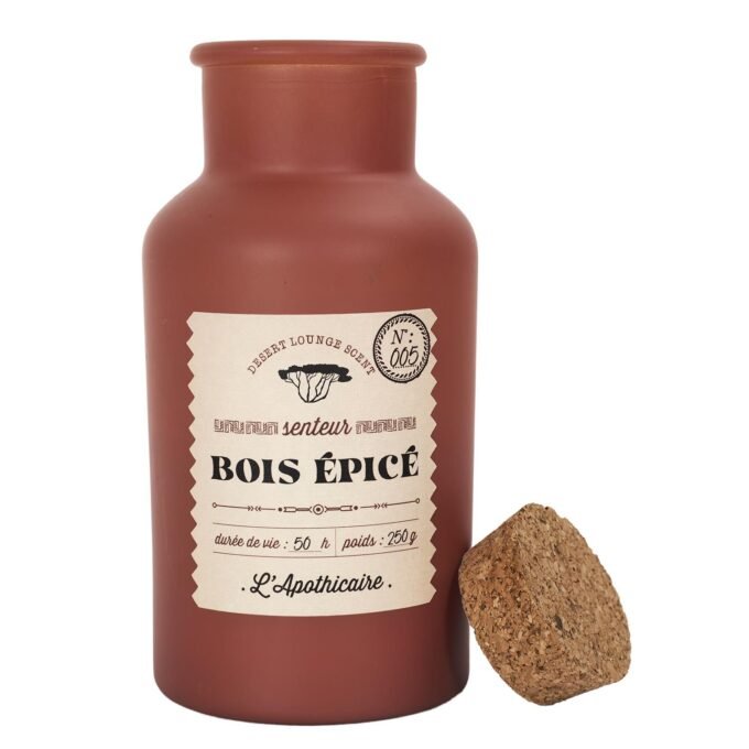 Bougie parfumee desert bois epicé h16cm
