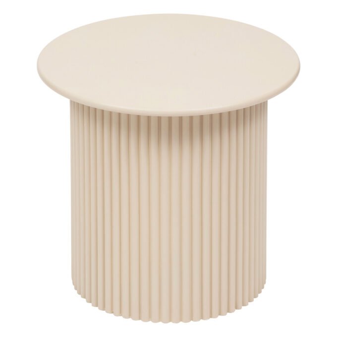 2 tables gigognes "Eino" Beige, 40x40x38 cm