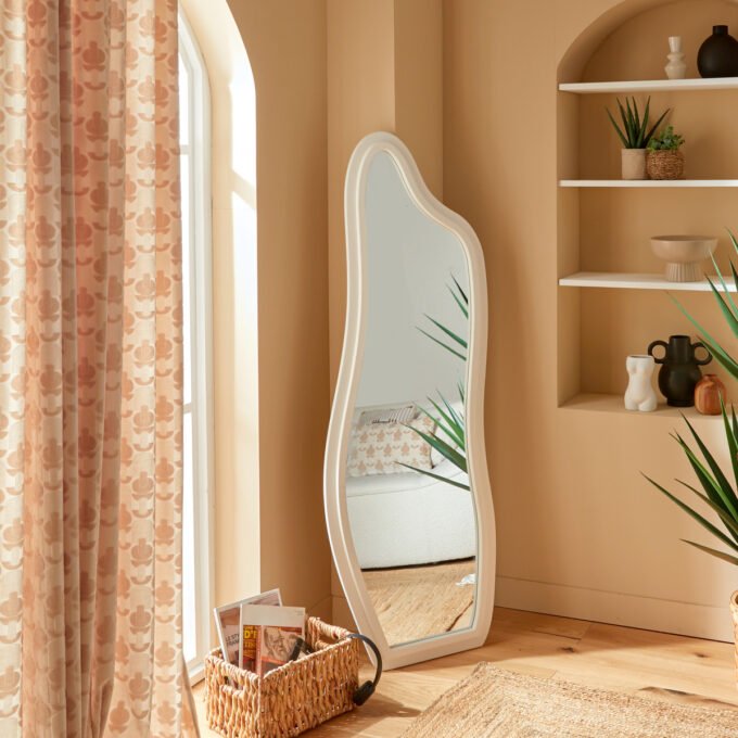 Miroir "Emily" Blanc, 160x58 cm