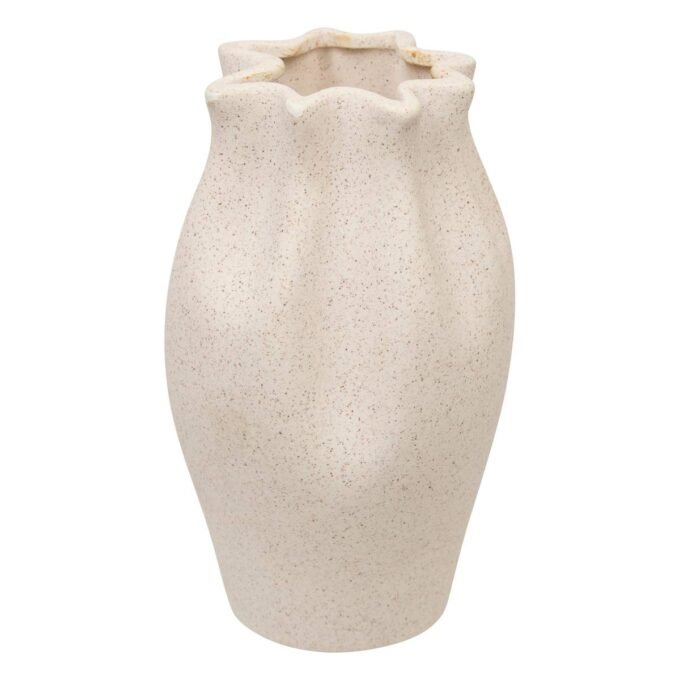 Vase céramique Grigor haut 20,5 cm blanc