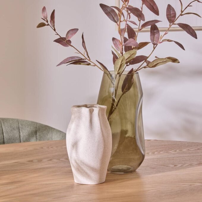 Vase céramique Grigor haut 20,5 cm blanc