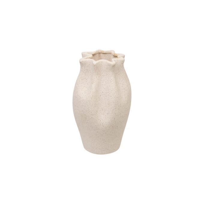 Vase céramique Grigor haut 20,5 cm blanc