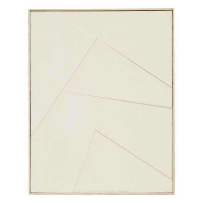 Toile 3D "Makana" Bianco, 100x78 cm