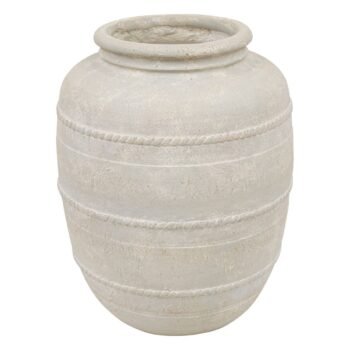 Jarre céramique Romia haut 46 cm beige