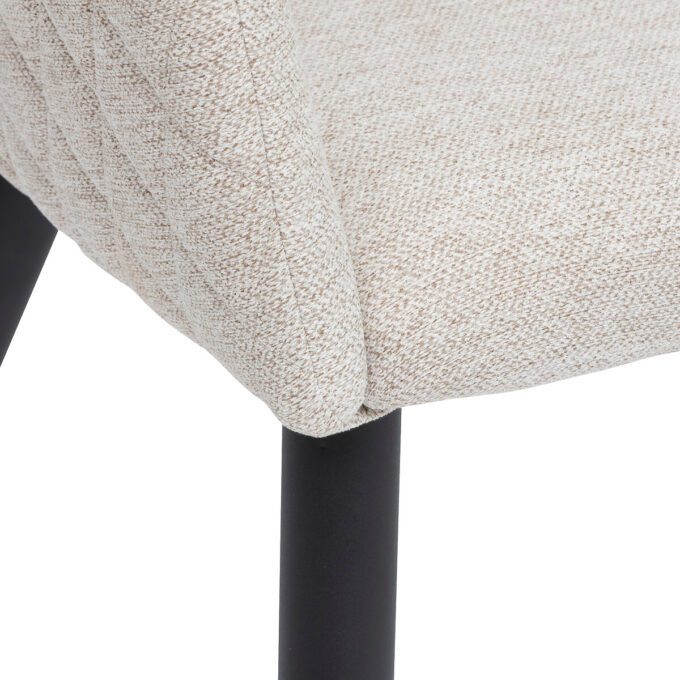 Fauteuil "Marlo" Velours, Beige