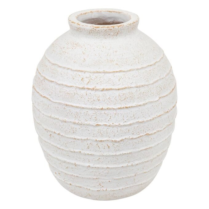 Jarre "Romia" Blanc, H.38 cm