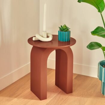 Table d'appoint "Stoa" Brun, 40x40 cm
