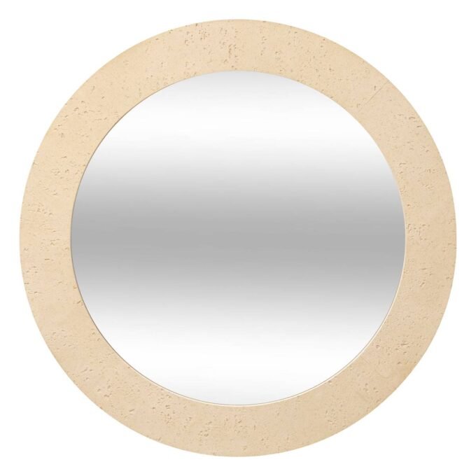 Miroir mural "Anaya" Beige, D.78 cm