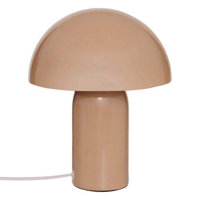 Lampe champignon Secteur "Lito" Beige, H.24,5 cm