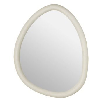 Miroir mural "Chesni" Blanc, 60x47 cm