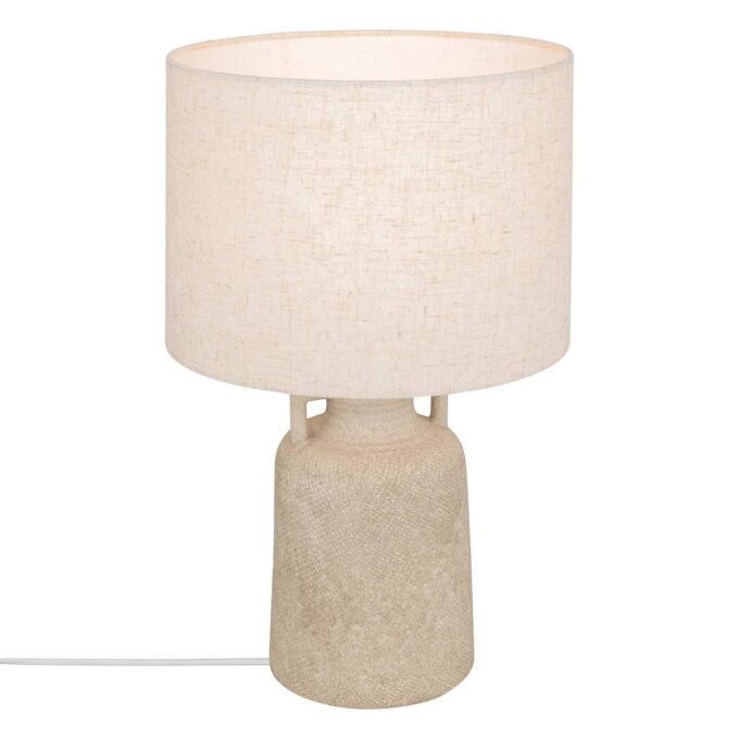 Lampe à poser Secteur "Gibus" Gris, H.45,5 cm