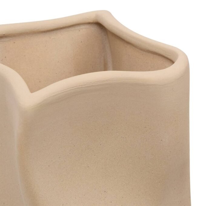 Vase "Grigor" Beige, H.25 cm