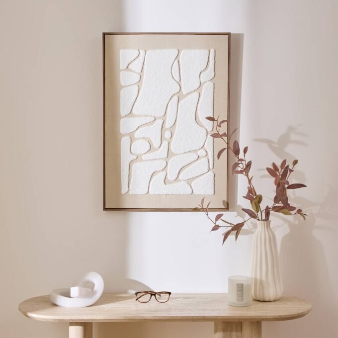 Toile 3D "Ziad" Beige, 50x70 cm