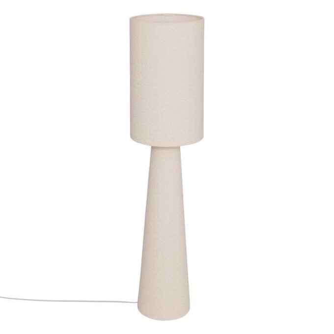 Lampadaire droit Secteur "Solal" Blanc, H.124 cm