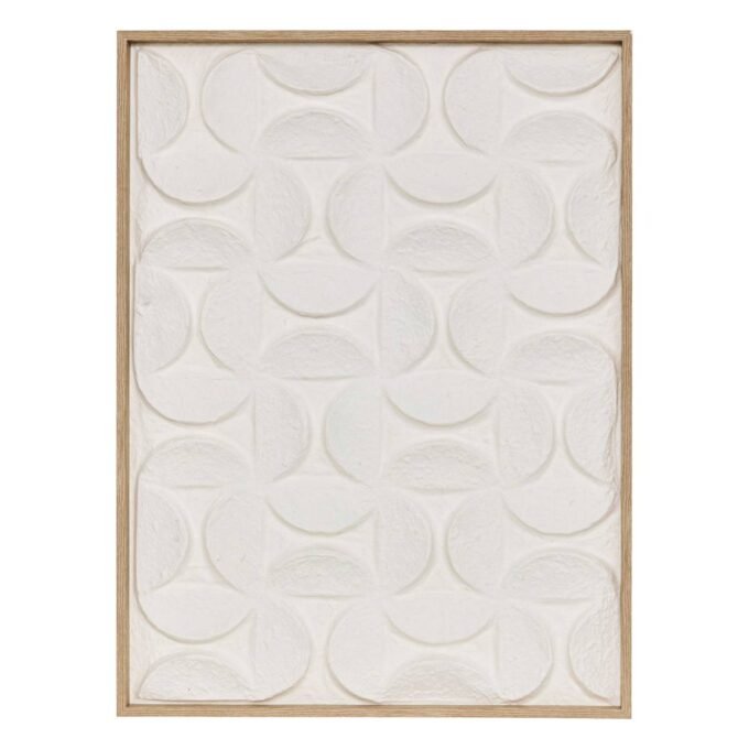 Toile 3D "Kailani" Blanc, 60x80 cm