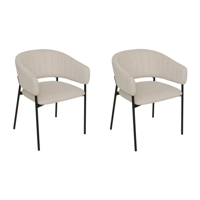 Lot de 2 fauteuils "Solea" Beige