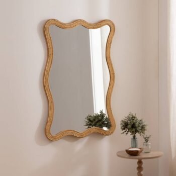 Miroir mural "Maggie" Beige, 100x70 cm