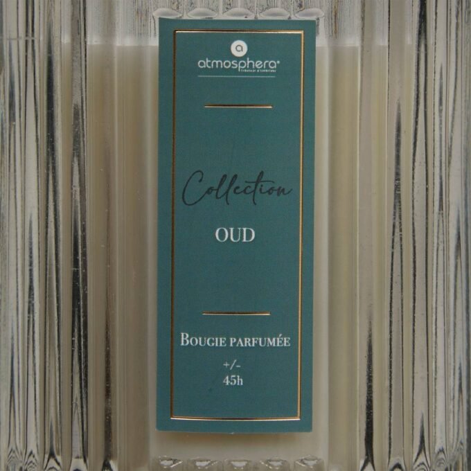 Bougie parfumée "Albie" Bois de oud, Bleu, 290g