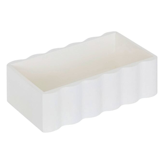 Boîte à mouchoirs "Cherie" L.24 cm, Blanc