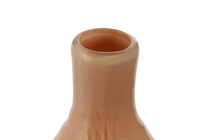 Vase verre peche 20X20X37
